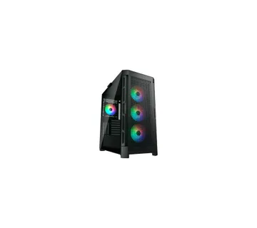 COUGAR AIRFACE PRO RGB PC Case, Mid Tower, Black - Umag