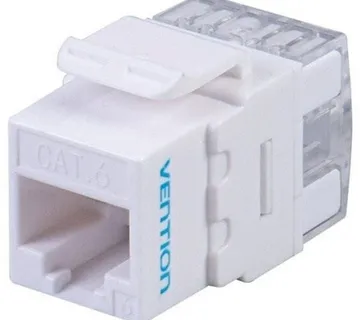 Vention Cat.6 UTP 180 Degree Keystone Jack White - Umag