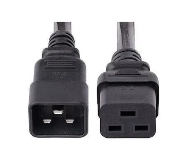 NaviaTec Power Cable - IEC C19 to IEC C20, black, 3m - Umag