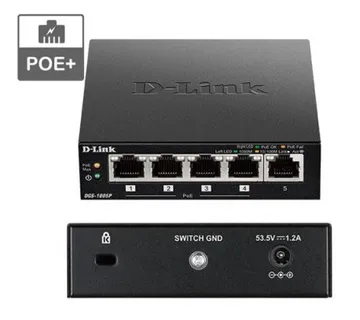 D-Link POE+ switch neupravljivi, DGS-1005P/E - Umag