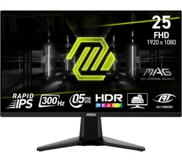 Monitor MSI MAG 255XF / 24.5" / FHD / IPS / 300Hz / 0.5ms (GtG) / black - Umag