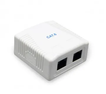Gembird CAT6 UTP 2-port surface mount box - Umag