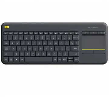 Logitech K400+, bežična tipkovnica s dodirom, crna - Umag