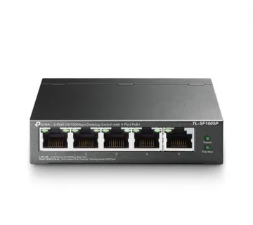 TP-Link 5-port Desktop preklopnik (Switch), 5×10/100M RJ45 ports + 4 PoE ports, metalno kućište (58W) - Umag