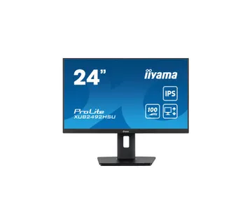 IIYAMA 24" XUB2492HSU-B6 FHD (1920×1080) IPS, 100Hz, 16:9, 0.4ms, 250 cd/m2, 1300:1, HDMI/DP, 4×USB-A, Pivot, zvučnici, crni - Umag