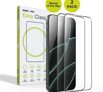 Mobile Origin EasyGlass zaštitno staklo iPhone 17 Pro Max, 2 pack - Umag
