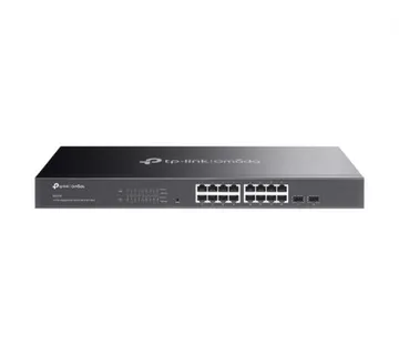 TP-Link Omada JetStream 16-port Gigabit L2+ upravljiv preklopnik (Switch), 16×10/100/1000M RJ45 ports, 2×SFP, 1U 19" rack mou - Umag