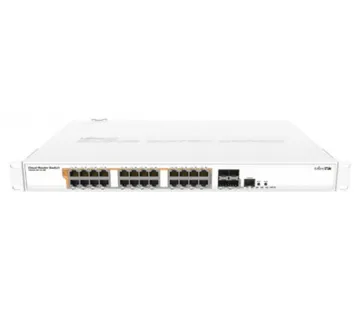 MikroTik 24-port Gbe PoE-out switch 4 SFP slots - Umag