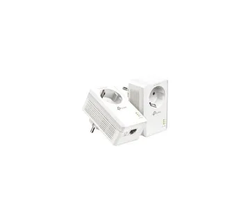 TP-Link AV1000 Passthrough Powerline KIT, Broadcom, 1 Gigabit Ports, 1000Mbps Powerline, HomePlug A - Umag