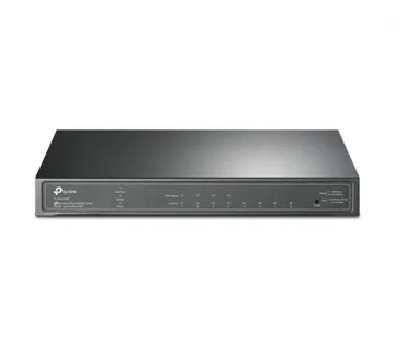 TP-Link Omada JetStream 8-port Gigabit Smart PoE+ preklopnik (Switch), 8×10/100/1000M RJ45 ports, 4×PoE+ ports (64W) - Umag