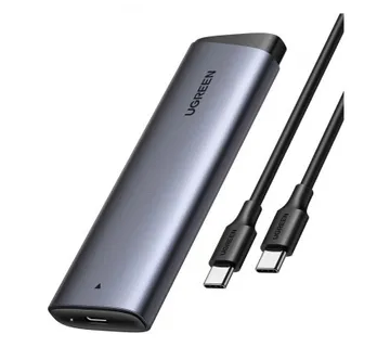 UGREEN vanjsko kućište CM767, SSD M.2 2230-2280 B&amp;M-Key, NVMe, USB C 3.2, 10 Gbps, srebrno - cover