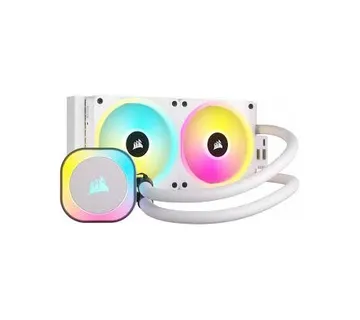 Vodeno Hlađenje Corsair iCUE H100i LINKRGB White AIO, 240mm Radiator, Liquid CPU Cooler - Umag