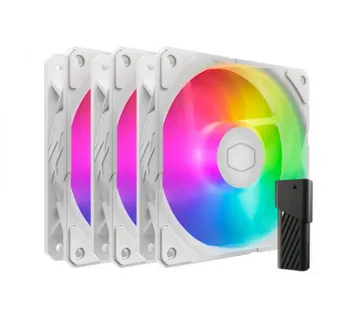 Cooler Master SickleFlow Edge 120 ARGB White Edition, PWM 120mm, komplet 3 kom - Umag