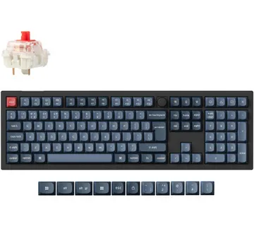 Tipkovnica Keychron V6M-D1-UK Black RGB100% Layout/BT/2.4GHz/Wired/Red Switch - Umag