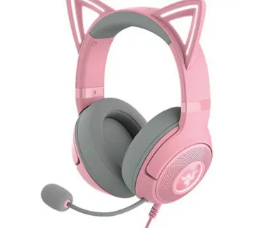 Razer Kraken Kitty V2 - USB Headset with RGB Kitty Ears - Quartz Edition - FRML - Umag