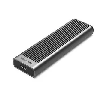 Vention M.2 NVMe SSD Enclosure (USB 3.1 Gen 2-C) with Heat Sink Gray Aluminum Alloy Type - Umag