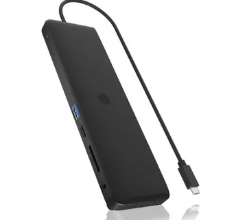 ICY BOX IB-DK2116-C Spajanje USB 3.2 Gen 2 (3.1 Gen 2) Type-C Crno - Umag