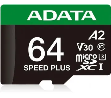 ADATA microSD U3, V30, 160/140MBs, 64GB - cover
