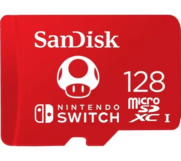 SanDisk Nintendo Switch 128 GB microSDHC, (red, UHS-I U3, V30) - cover