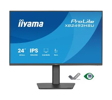 IIYAMA 24" XB2493HSU-B1 FHD (1920x1080) IPS Pivot, 16:9, 350 cd/m2, 1500:1, 120Hz, 1ms, HDMI, DP, USBx2, zvučnici - Umag