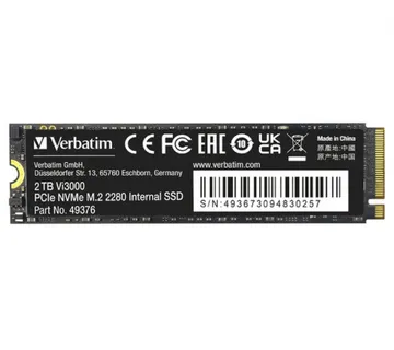 Verbatim Vi3000 2TB SSD M.2 NVMe PCIe Gen3x4 - Umag