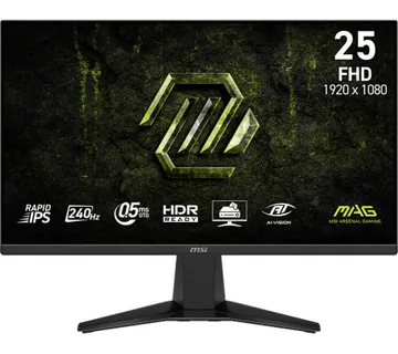 Monitor MSI MAG 255F X24 / 62,2 cm (24,5") / 1920x1080 (FHD) / Rapid IPS / 240 Hz / 0.5 ms (Min.) (GTG) / 300 nits / 1000:1 - Umag