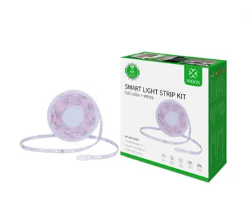 WOOX WiFi Smart LED traka RGB + toplo bijela, 5m, 24W, 150 LED, vodootporna, WooxHome app, glasovna kontrola - Alexa &amp; Google - Umag