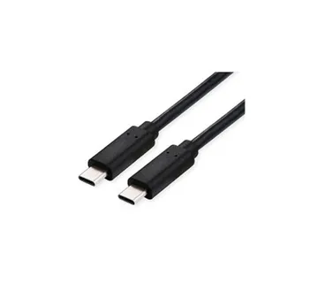 Roline VALUE USB4 Gen3x2 kabel TIP C-C M/M, Emark, 100W, 1.0m, crni - Umag