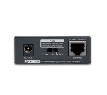 Planet Single-Port 1GbE Ultra PoE Splitter 90W (12V 19V 24V) - Umag