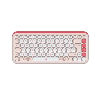 Tipkovnica Logitech Pop Icon Keys, Bluetooth, roza, SLO g. - Umag