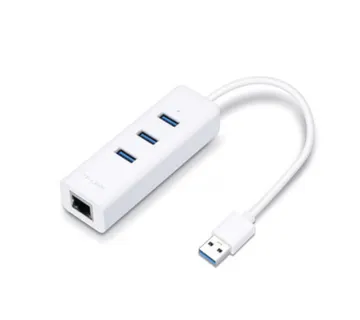 TP-Link USB 3.0 Gbit Ethernet Adapter &amp; 3x USB hub - Umag