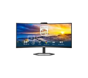 Philips 34" 34E1C5600HE/00 WQHD (3440x1440) VA curved 21:9, 5MP built-in webcam, HAS+tilt, 300 cd/m2, 3000:1, 1xHDMI, 1xDP, 1 - Umag