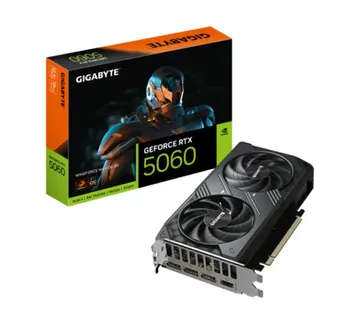 Gigabyte GeForce RTX 5060 Windforce Max OC 8GB GDDR7, 8GB GDDR7/128-bit, PCIe 5.0x16, HDMI/3×DP - Umag