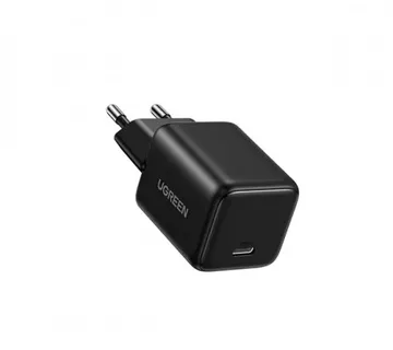 UGREEN zidni punjač 20W, 1×USB-C, GaN, crni - Umag