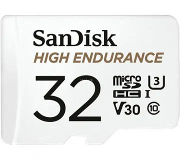 SanDisk 32GB microSD High Endurance SDHC SDK, (white, UHS-I (U3), Class 10, V30) - cover
