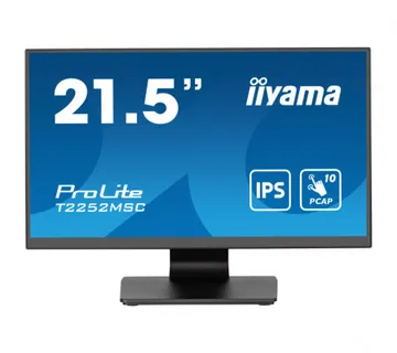 IIYAMA 22" T2252MSC-B2 Touchscreen FHD (1920×1080) IPS, 16:9, 5ms, 250 cd/m2, 1000:1, HDMI/DP, 2×USB-A, zvučnici, crni - Umag