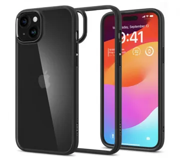 Spigen Crystal Hybrid, zaštitna maska za telefon, mat crna - iPhone 15 Plus (ACS06462) - Umag