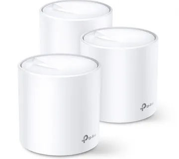 TP-Link AX1800 Deco X20 (3-pack), Dual-Band Mesh Wi-Fi 6, 574Mbps/1201Mbps (2.4GHz/5GHz), 802.11ax/ac/n/a/b/g, 2×G-LAN, Deco - cover