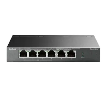 TP-Link 6-Port 10 100Mbps Desktop Switch with 4-Port PoE - Umag