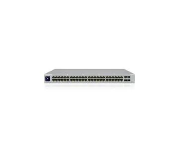 Ubiquiti UniFi Managed 48-port Gigabit PoE+ Switch, 40-port PoE+, 8-port PoE++, 4×10G SFP+, Touchscreen LCD, Rackmount, 600W - Umag