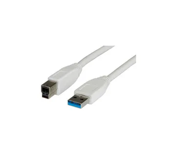 Roline VALUE USB3.0 kabel TIP A-B M/M, 3.0m, bijeli - Umag