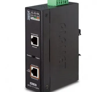 Planet Industrial Single Port GbE Ultra 60W PoE Injector - Umag