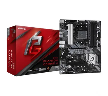 Asrock MB B550 Phantom Gaming, S.AM4, 4xDDR4/4733(OC), PCIe 4.0, G-LAN, HDMI, ATX - Umag