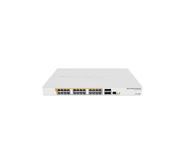 Mikrotik Cloud Router Switch CRS328-24P-4S+RM, 800 MHz CPU, 512MB RAM, 24×G-LAN (all PoE-out), 4xSFP+, RouterOS L5/SwitchOS ( - Umag