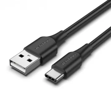 Vention USB 2.0 A Male to C Male 3A Cable 1m, Black - Umag