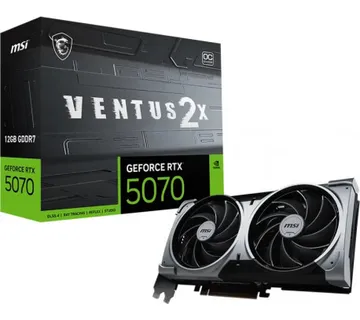 MSI RTX 5070 Ventus 2X OC 12GB GDDR7, 12GB GDDR7/192bit, PCI-E 5.0, 1xHDMI/3×DP - Umag