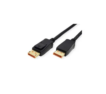Roline DisplayPort kabel 2.1 10K, 60Hz, 54Gbit, UHBR13.5, DP-DP, M/M, 2.0m, crni - Umag