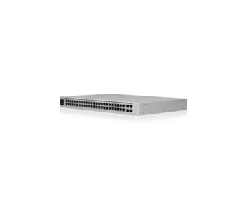 Ubiquiti UniFi Managed 48-port Gigabit Switch (32-port PoE+), 4×SFP, Touchscreen LCD, Rackmount, 195W (USW-48-PoE) - Umag