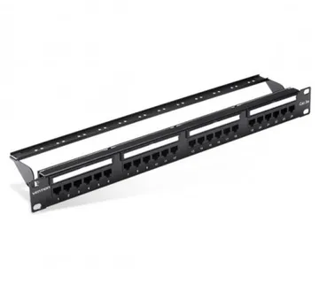 Vention Cat.5E UTP 24 Ports Patch Panel Black - Umag