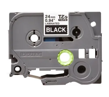 BROTHER TAPE TZE355 white/black 24mm 8m - cover